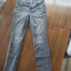 Express Gray High Rise Jeans with Chic Design